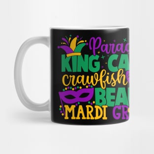 King Cake Beads Mardi Gras Mug